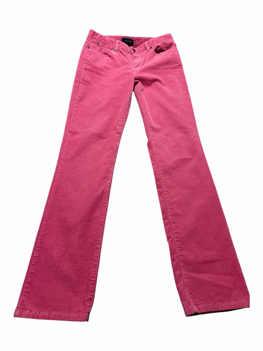 Talbots Heritage Pink/Red Corduroy Straight Leg Pants Size 6 Slight Flare Boho